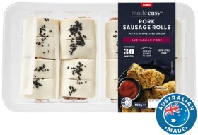 Coles-Made-Easy-Pork-Sausage-Rolls-550g on sale