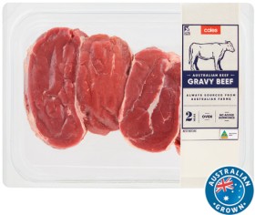 Coles-Australian-No-Added-Hormones-Gravy-Beef-800g on sale