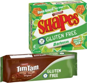 Arnott%26%23039%3Bs+Gluten+Free+Tim+Tam+Original+Biscuit+150g+or+Shapes+BBQ+Crackers+110g