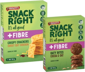 Arnotts-Snack-Right-Multipack-Oaty-Bites-or-Crispy-Crackers-150g on sale