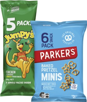 Parkers+Pretzels+6+Pack+or+Jumpy%26%23039%3Bs+Snacks+5+Pack