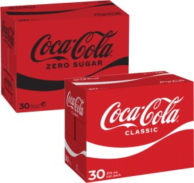 Coca-Cola-Soft-Drink-30x375mL on sale