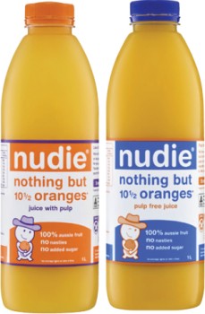 Nudie+Nothing+But+Pulp+or+Pulp+Free+Orange+Juice+1+Litre