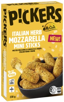 Pickers+Mini+Italian+Herb+Mozzarella+Sticks+230g