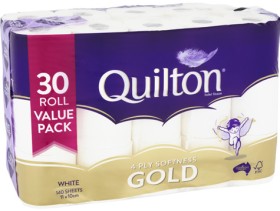 Quilton+4-Ply+Softness+Gold+Toilet+Tissue+30+Pack