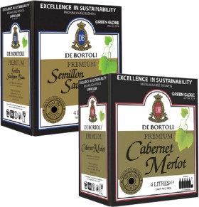 De-Bortoli-Premium-Sem-Sauv-Blanc-or-Cabernet-Merlot-4-Litre-Casks on sale