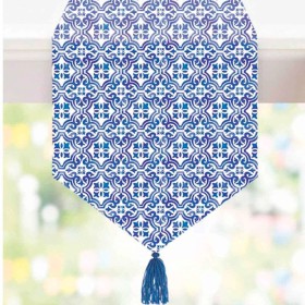 NEW-Mediterranean-Table-Runner-18m-Ea on sale