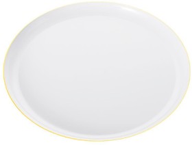 NEW+Plate+White+Gold+Rim+160mm+Pk+10