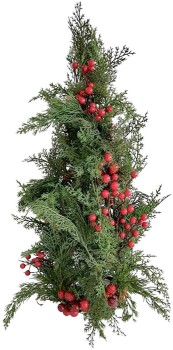 NEW-Festive-Folly-Conical-Tree-with-LED-60cm-Ea on sale