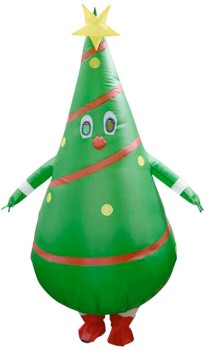 NEW+Costume+Inflatable+Christmas+Tree+Adult+Ea