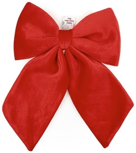 NEW+Christmas+Bow+Red+Velvet+Large+44cm+EA