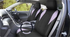 NEW+SCA+Lilac+Seat+Covers+%26amp%3B+Steering+Wheel+Cover