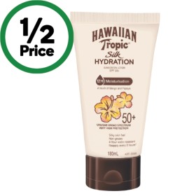 Hawaiian+Tropic+Silk+Hydration+Sunscreen+Lotion+SPF50%2B+180ml%2A