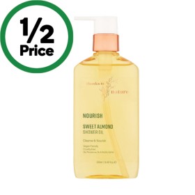 Thanks-To-Nature-Shower-Oil-250ml on sale