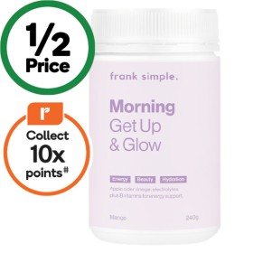 Frank-Simple-Morning-Get-Up-Glow-Mango-240g on sale