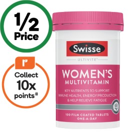 Swisse+Ultivite+Women%26rsquo%3Bs+Multivitamin+Tablets+Pk+100%7E