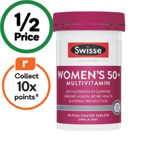 Swisse+Ultivite+Women%26rsquo%3Bs+50%2B+Multivitamin+Tablets+Pk+90%7E