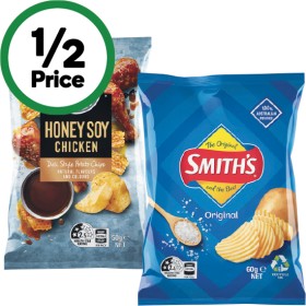 Smith%26rsquo%3Bs+Crinkle+Cut+Chips+60g%2C+Doritos+Corn+Chips+60g+or+Red+Rock+Deli+Chips+50g