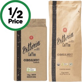 Vittoria+Organic+Beans+or+Ground+Coffee+1+kg