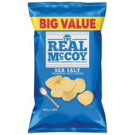 The+Real+McCoy+Crinkle+Cut+Chips%2C+Thinly+Cut+Chips+or+Corn+Chips+220g