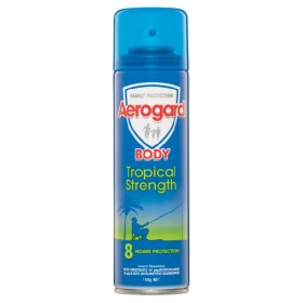 Aerogard-Body-Tropical-Strength-Insect-Repellent-Spray-150g on sale