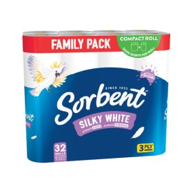 Sorbent-Toilet-Tissue-White-Pk-32 on sale