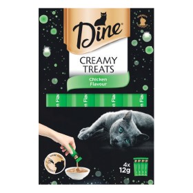 Dine+Creamy+Cat+Treats+Pk+4+x+12g