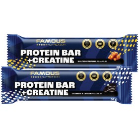 NEW+Famous+Nutrition+Protein+Bar+%2B+Creatine+60g%7E