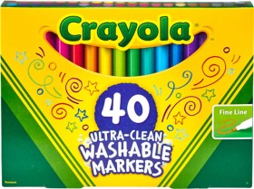 Crayola-Ultra-Clean-Washable-Markers-40-Pack on sale