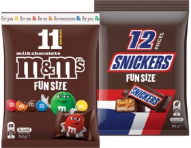 Mars-MMs-or-Skittles-Fun-Size-Pack-132192g-Selected-Varieties on sale