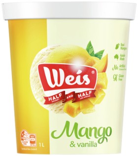 Weis+Sorbet+or+Half+Sorbet+and+Half+Ice+Cream+1+Litre+Selected+Varieties