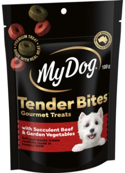 My+Dog+Tender+Bites+Gourmet+Treats+100g+Selected+Varieties