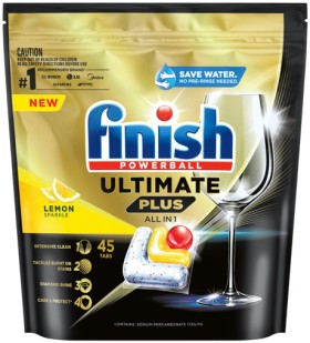 Finish-Ultimate-All-in-One-Lemon-Sparkle-Dishwashing-Tabs-45-Pack on sale