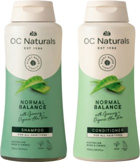 OC+Naturals+Shampoo+or+Conditioner+725mL+Selected+Varieties