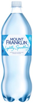 Mount+Franklin+Lightly+Sparkling+Water+1.25+Litre+Selected+Varieties