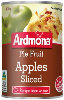 Ardmona-Pie-Fruit-Apple-Sliced-400g on sale