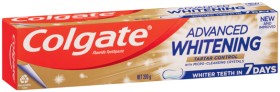 Colgate+MaxFresh+or+Advanced+Whitening+Toothpaste+120-200g+or+Optic+White+Pro+Series+Toothbrush+2+Pack+Selected+Varieties