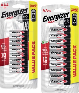 Energizer+Max+Batteries+AA+16+Pack+or+AAA+14+Pack