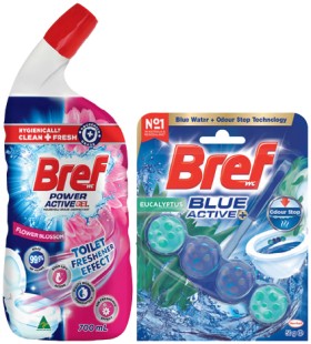 Bref+Rim+Block+Toilet+Cleaner+42%E2%80%9150g+or+Gel+600%E2%80%91700mL+Selected+Varieties