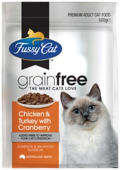 Fussy+Cat+Grain+Free+Dry+Cat+Food+500g+Selected+Varieties