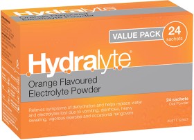 Hydralyte+Electrolyte+Powder+Orange+Flavoured+24+Pack