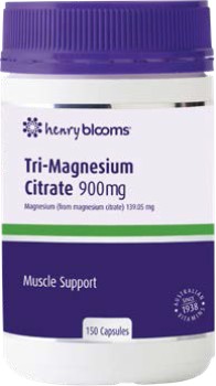 Henry+Blooms%23+Tri-Magnesium+Citrate+Capsules+150