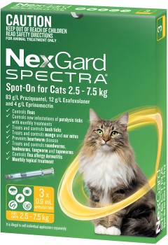 Nexgard-Spectra-Cat-25-75kg-3-Pack on sale