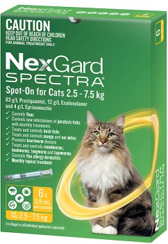 Nexgard+Spectra+Cat+2.5-7.5kg+6+Pack