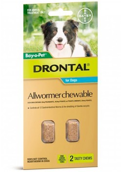 Drontal-Dog-10kg-Chews-2-Pack on sale