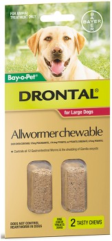 Drontal-Dog-35kg-Chews-2-Pack on sale