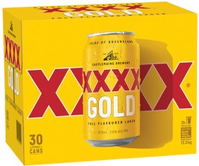 XXXX-Gold-30-Can-Block on sale