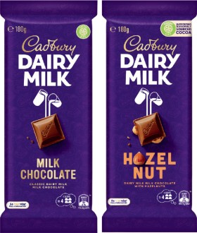 Cadbury+Chocolate+Block+150-190g+Selected+Varieties