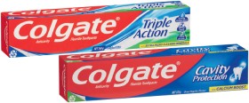 Colgate+Fluoriguard+or+Triple+Action+Toothpaste+160-175g+Selected+Varieties