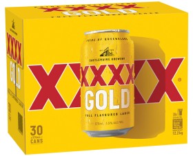 XXXX-Gold-30-Can-Block on sale